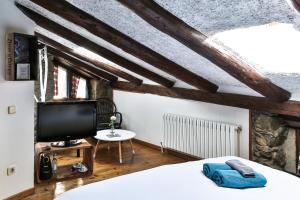 Letto o letti in una camera di Hostal Cisco de Sans