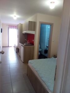 Kuchyň nebo kuchyňský kout v ubytování Villa Konstantinos