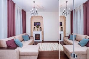 Asmera Apartments - Gorokhovaya F3 tesisinde bir oturma alanı