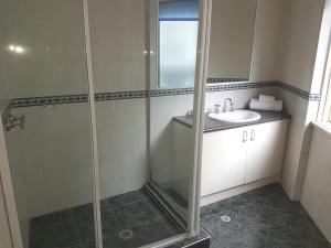 Koupelna v ubytování Hotel Cavalier