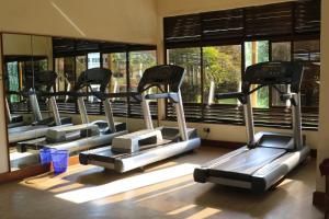 Fitness centrum a/nebo fitness zařízení v ubytování Utalii Hotel