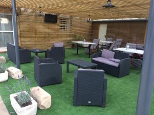A seating area at La Masia