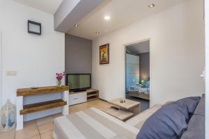 TV a/nebo společenská místnost v ubytování Apartment Brzac