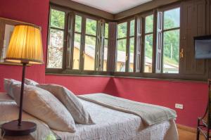 TV a/nebo společenská místnost v ubytování Hotel del Alto Sella