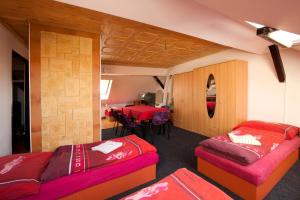 Postel nebo postele na pokoji v ubytování Hotel u Nádraží Lanžhot