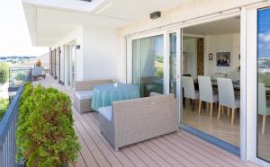 Balkón nebo terasa v ubytování Apartments Villa Traunseeblick