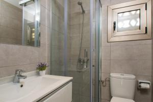 アルクーディアにあるApartamento SALZES Vのバスルーム(シャワー、トイレ、シンク付)