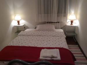 Ένα ή περισσότερα κρεβάτια σε δωμάτιο στο Casa Vacanze All'Orizzonte Duino