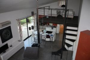 Posezení v ubytování La Bastide des Vasses l'Atelier