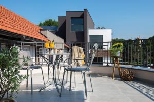 Balkón nebo terasa v ubytování Hotel Castellum