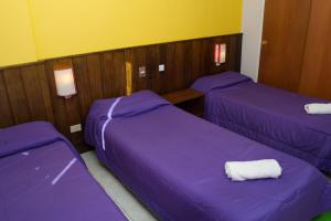 Postel nebo postele na pokoji v ubytování Marcopolo Inn Hostel Bariloche