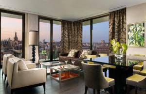 A seating area at Uptown Palace