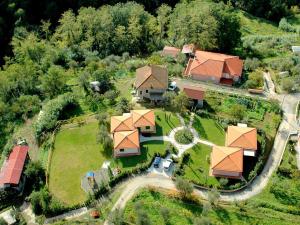 A bird's-eye view of Cozy Cottage in Flower Riviera with Swimming Pool