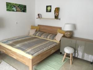 Łóżko lub łóżka w pokoju w obiekcie Pension Andante
