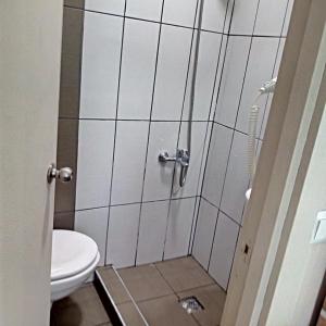 a bathroom with a shower with a toilet at Rich Melissa Hotel in Kemer