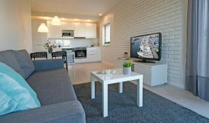 TV a/nebo společenská místnost v ubytování IRS ROYAL APARTMENTS Apartamenty IRS Albatros
