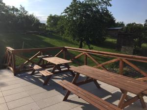 Balkón nebo terasa v ubytování Kovárna Černá Voda