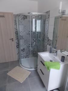 Koupelna v ubytování Apartmány Miromar