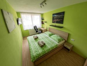 Posteľ alebo postele v izbe v ubytovaní Powderia Family & Freelance Apartment in the centre of Ski Amadé