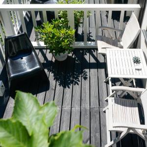 Balkón alebo terasa v ubytovaní Fisher House