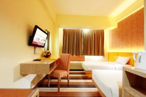 Sjónvarps- og/eða afþreyingartæki á Pandanaran Hotel