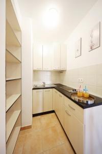 Kuchyň nebo kuchyňský kout v ubytování Apartmani "Jadran"