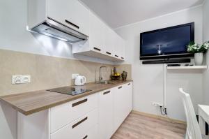 Η κουζίνα ή μικρή κουζίνα στο Apartament Jantar Park +11 φωτογραφίες