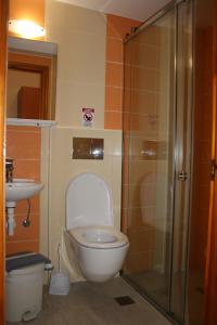 Koupelna v ubytování Metaxa Hotel