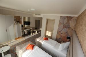 Kuchyň nebo kuchyňský kout v ubytování Hotel Baril