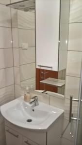 Koupelna v ubytování Apartman Zaklopatica