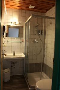 Koupelna v ubytování Ferienhof Meyer