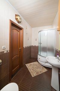 Koupelna v ubytování Hotel Hottey