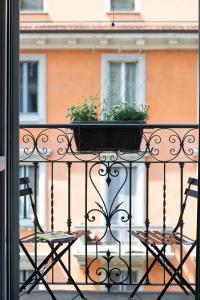Balkón nebo terasa v ubytování Zebra Naviglio
