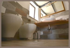 Koupelna v ubytování B&b Slow life