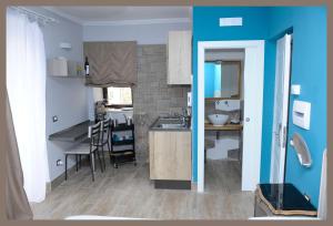 Kuchyň nebo kuchyňský kout v ubytování B&b Slow life