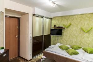 Posteľ alebo postele v izbe v ubytovaní Apartament Krupowki CENTRUM