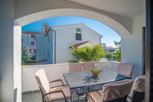 Balkón nebo terasa v ubytování Apartments Dino
