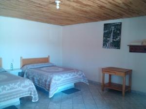 Postel nebo postele na pokoji v ubytování Cabañas Los Portales Barrancas del Cobre