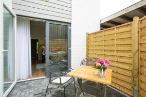 Balkón nebo terasa v ubytování Weinbek