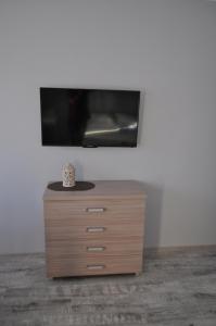 Telewizja i/lub zestaw kina domowego w obiekcie Apartament Wrzos