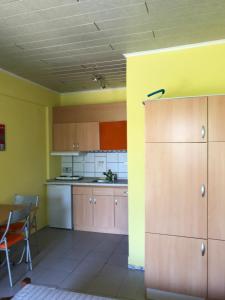 Kuchyň nebo kuchyňský kout v ubytování Maria Rooms Vrasna