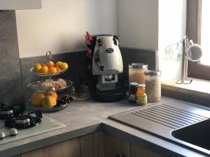 Kuchyň nebo kuchyňský kout v ubytování B&b Slow life