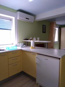 a kitchen with a sink and a counter top at Apartment Ruza in Sali