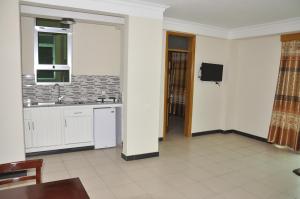 Kuchyň nebo kuchyňský kout v ubytování Mekelle Hotel