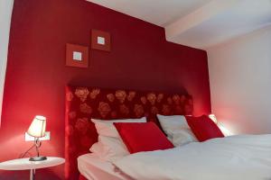 Postel nebo postele na pokoji v ubytování Hotel Engel