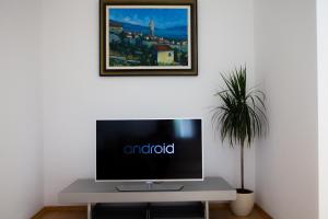 Televízia a/alebo spoločenská miestnosť v ubytovaní Apartment Lunta 2