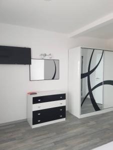 Kuchyň nebo kuchyňský kout v ubytování Guest House Evtimov