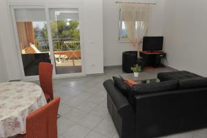 Χώρος καθιστικού στο Apartments Martina