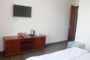 TV a/nebo společenská místnost v ubytování My Ca Hotel