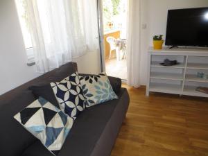 TV a/nebo společenská místnost v ubytování Apartman Mario